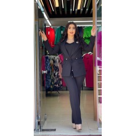 SİYAH TAKIM CEKET VE PANTOLON