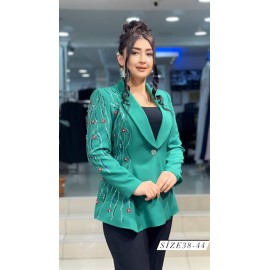 YEŞİL SİYAH TAKIM CEKET VE PANTOLON