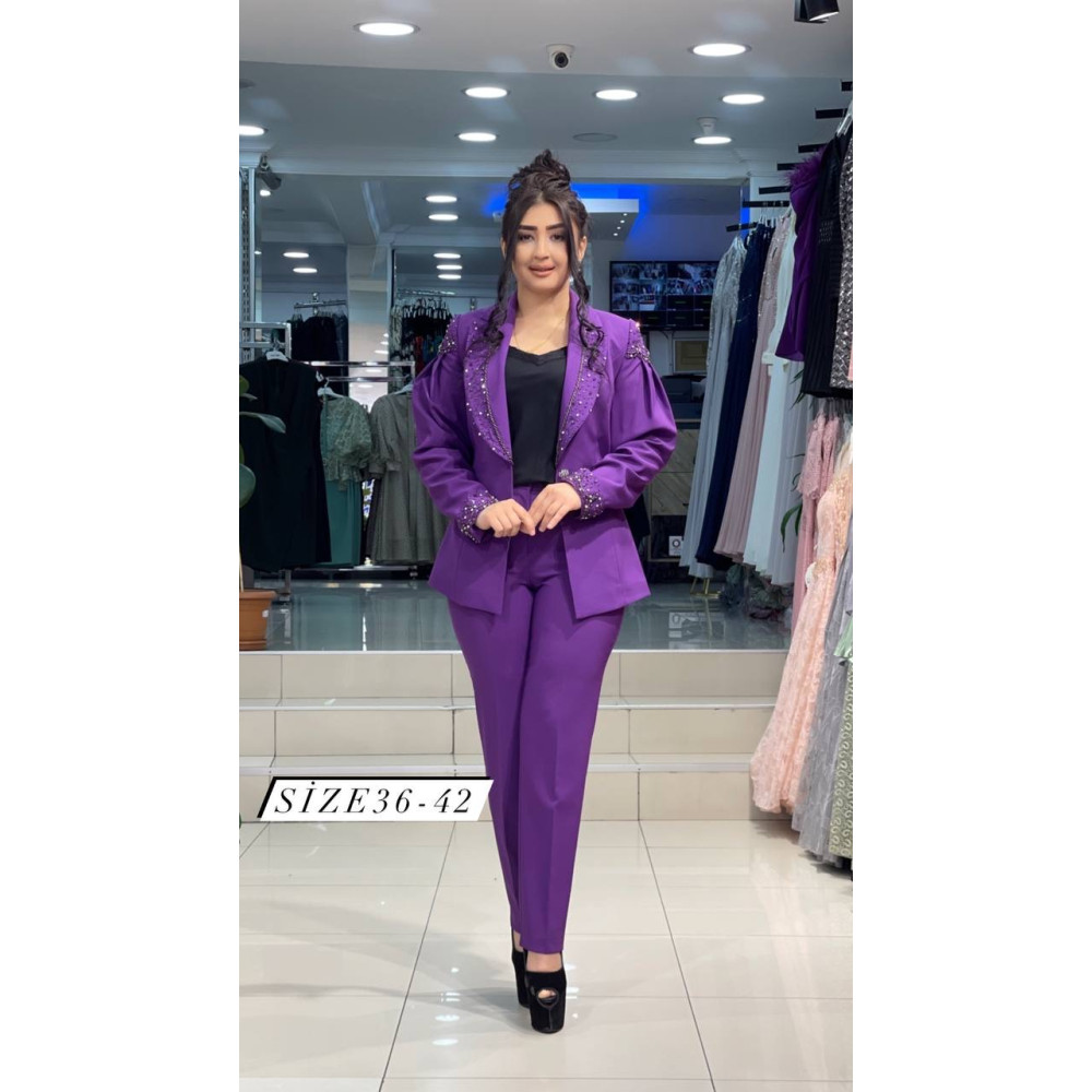 MOR TAKIM CEKET VE PANTOLON