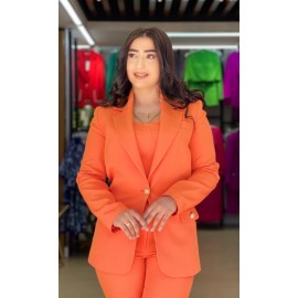 TURUNCU TAKIM CEKET VE PANTOLON